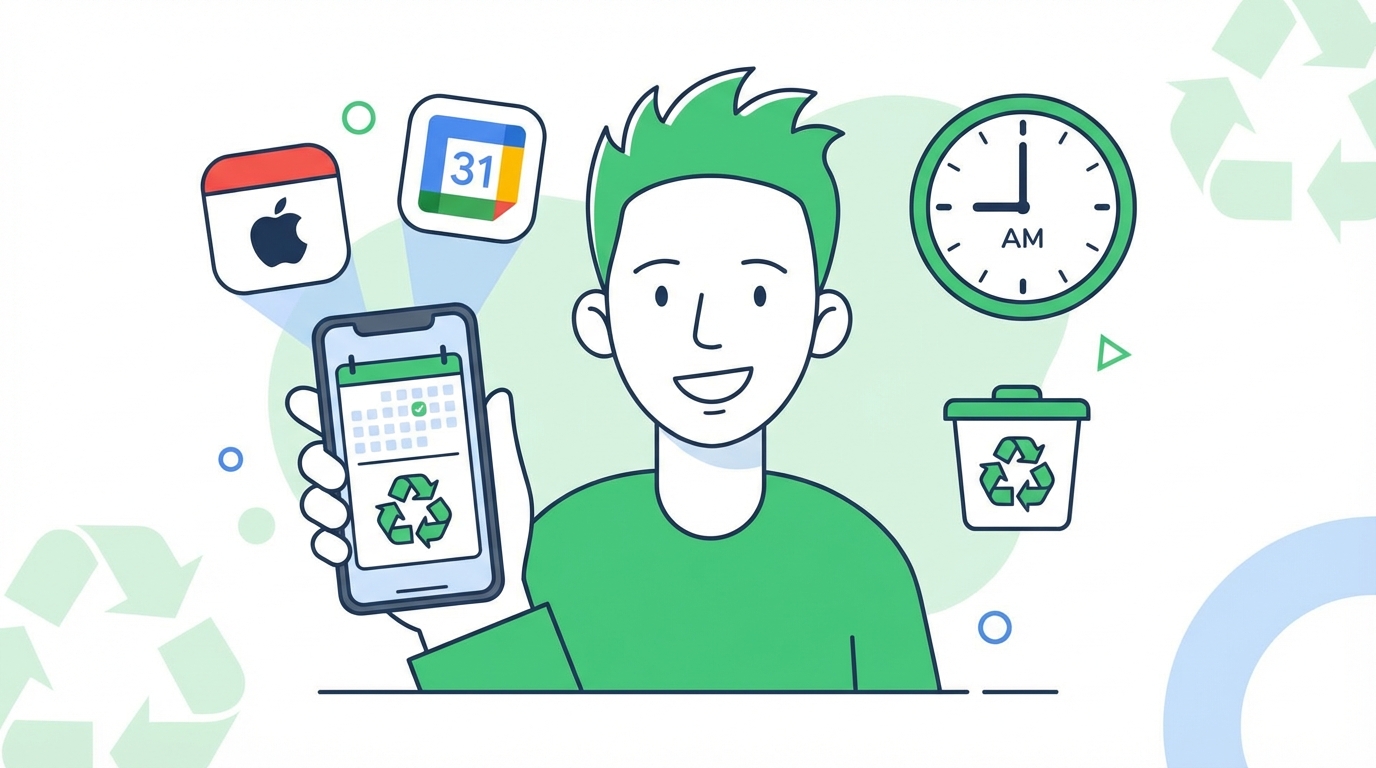 Subskrypcja kalendarza — wybór odpadów i przypomnień